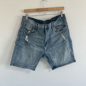 Mens denim shorts